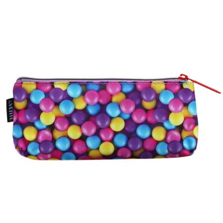 Penal soft, 1 compartment, 80 x 210 x 35 mm, voluminous, Devente, Candy, artistic skin, with a lining-2