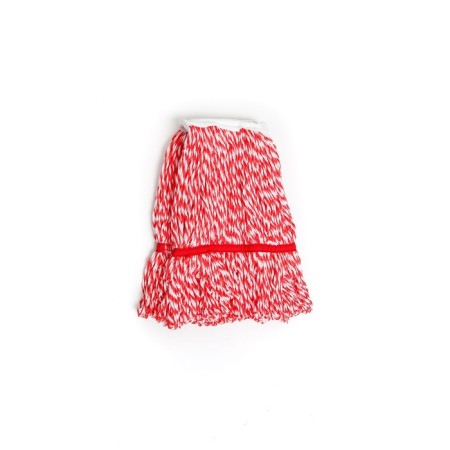 Kentucy mop Nazadka, rope microfiber, red/white color, 200 g