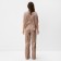 Female set (shirt, trousers) KAFTAN SILK "strip" size 40-42, powder
