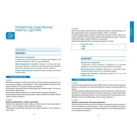 The formation of elementary mathematical representations. 3-4 years. Abstracts. GEF, FOP-2