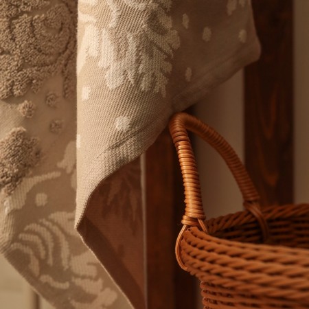 Tainted Tainted Ethel "Classic", col. Brown, 50x90 cm, 83% HL, 17% linen, 500 g/m2-4