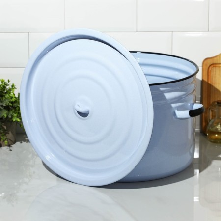 Enameled tank, 24 l, induction, blue color-1