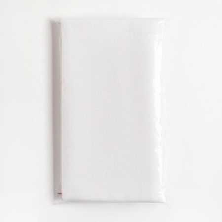 Pillowcase Ethel 50x70 cm, white color, 100% cotton, whip bleach, 120 g/m2-2