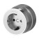 Rosette W5871054 with grounding Vintage, silver matte chrome