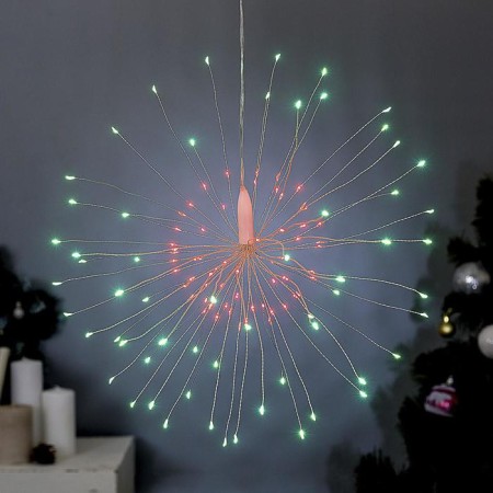 LED figure "salute" 20 cm, dew, AAX4 batteries (not in the kit), 8 modes, glow green and pink
