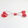 A toy for dogs "bone on a suction cup", 40 cm, red