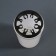 A capacity for cleaning and storing brushes, with holders and a lid, 200 ml, the color is transparent/black