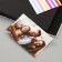 Photo album 25 sheets (corners+rings) "Triangles: marble, skin" 27x19 cm
