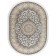 Oval carpet Mashad 1500 G145, size 80x150 cm