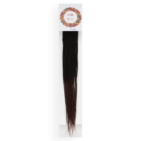 Senegal Twist, 55-60 cm, 100 g (CE), dark-brown/light-brown color (#t/30)-2