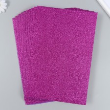 Glitter felt 20x30 cm 2 mm, raspberry