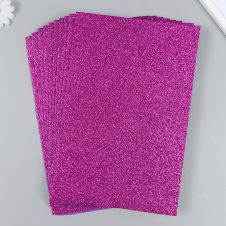 Glitter felt 20x30 cm 2 mm, raspberry