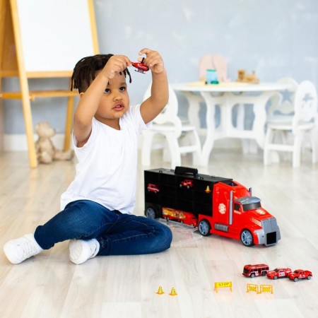 Auto -Vorot Case Givito “Salvation Service”, with cars, with a tunnel, red color, 64 cm-5