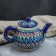 Rishtan ceramics "Flowers", 700 ml, blue mix