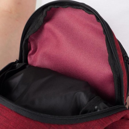 Squint bag ZFTS, textiles, burgundy color-5