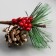 Decor for creativity "Rowan with a bump" 8.5 cm