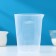 Measured glass of shade, 500 ml, transparent color