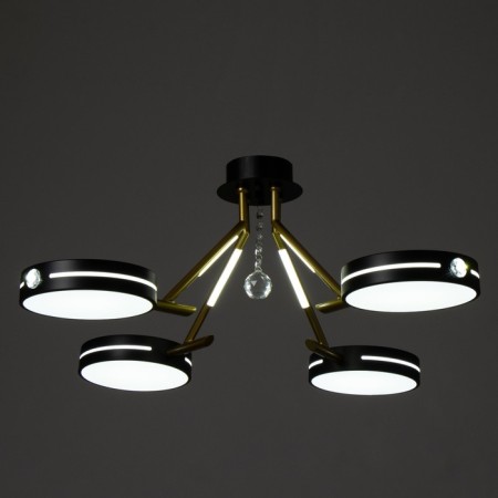 Antecu chandelier 4XLED 104W 3000-6000K black and gold 65x65x27 cm Bayerlux-2