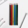 Pencils of colored 6 colors sharpened hexagonal wooden building "September 1"