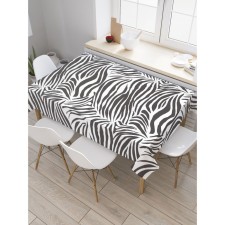 The tablecloth “Pastbyshny Zebr”, rectangular, Saten, size 120x145 cm
