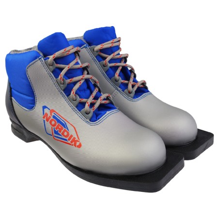 Skine ski boots Nordik 43/2, NN75, p. 30, the color is silver, the logo is red-1