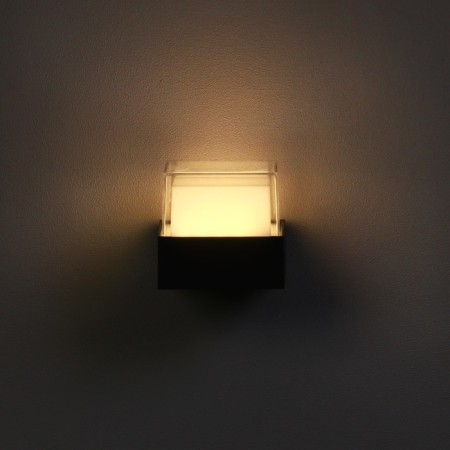 Facade lamp "Grand", FSD-032, 5 W, 3000K, IP65, 220 V, plastic, black