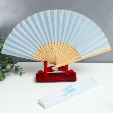 Fan bamboo, textiles h = 21 cm 