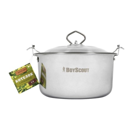 Boyscout leggel pot, stainless steel, 3 liters