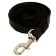 Kaponnoye zonik leash with double latex thread and reinforced carbine 2m x 2.5cm, black