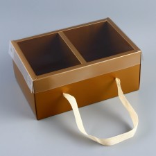 Box gift folding gold, packaging, 23 x 15 x 10 cm