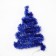 Garland "tinsel" 1 m dew, ip20, blue thread, 22 LED, 8 layers, d = 3 cm, white glow, CR2032X2