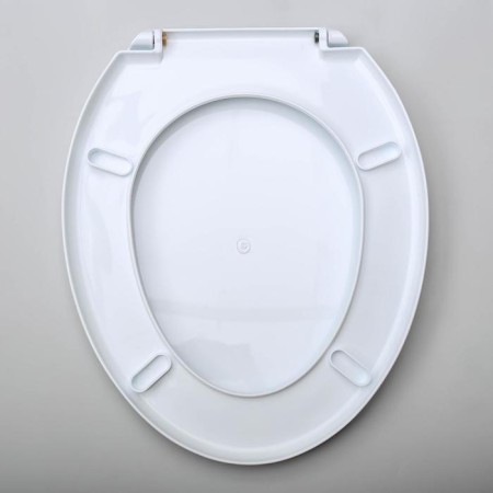 Sit with a toilet lid Rossplast "Decor. Forest ”, 44.5 x 37.5 cm, white color-3
