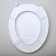 Sit with a toilet lid Rossplast "Decor. Forest ”, 44.5 x 37.5 cm, white color