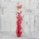 Decoration of the Christmas tree "berry" (set 6 pcs) 6.5x4 cm, red