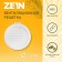 Ventilation grate Zein, d = 125 mm, round, with a grid, with a flange, inexhaustible