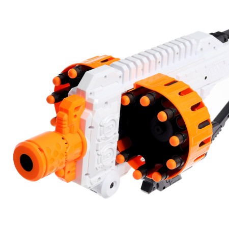 Blaster "Fast", shoots with soft bullets, works from batteries-5