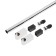 Tundra Modern Railing Set, 2 plugs, 2 holders, pipe 1000 mm