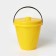 A bucket with a lid "Light", 10 l, yellow color