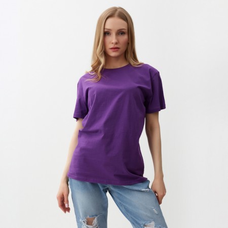 Female T -shirt, purple color, size 52