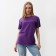 Female T -shirt, purple color, size 52