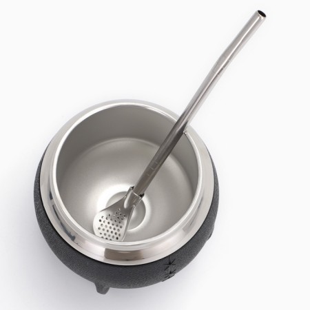 Kalabas for tea mats 250 ml and bombilli, cooking set, black-8