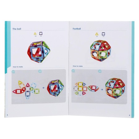 Magnetic designer "Color Magnets", 55 parts-5