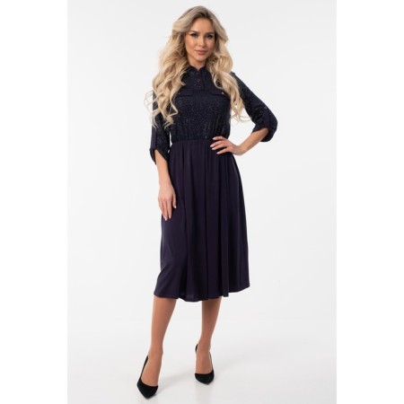 Female dress, size 44, blue color