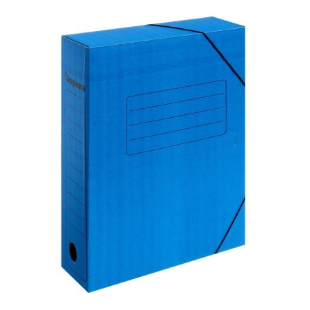 Archive folder on gum Calligrata, microhofrocard, 75 mm, up to 700 l, blue-3