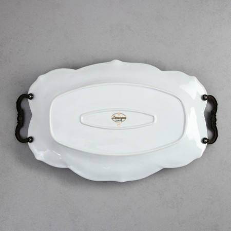 Rose dish, oval, large, porcelain, Iran-3