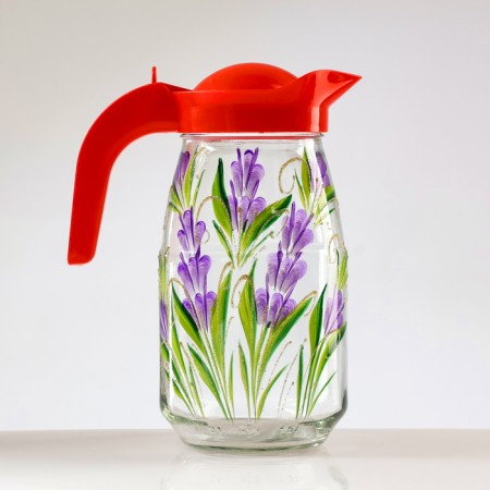 Set for Lavender juice art painting, 6 glasses 1250/200 ml-1