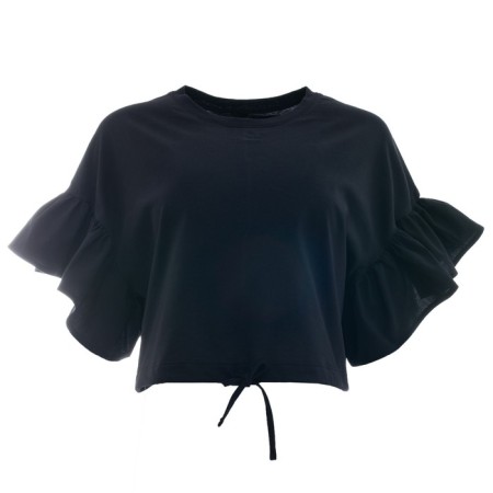 T -shirt female, black color, size 50-4