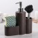 A dispenser for a detergent with a stand for the sponge and brushes “minimum”, 350 ml, the color of a light brown