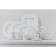 Porcelain dish for supply Magistro Rodos, 33.4 × 15.8 × 2.5 cm, white color