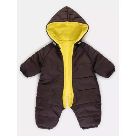 Combiason children's demi -season tops "Hummingbird", height 68 cm, brown color-4